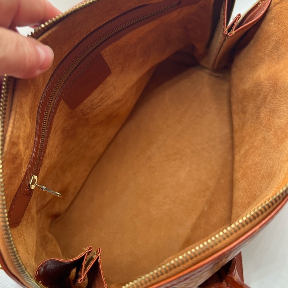 🔥MCM Alma visetos cognac 2 way bag EUC 🔥made in Germany with COA - Picture 8 of 16